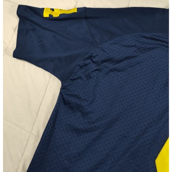 Vintage Michigan Wolverines Jersey Men's 2XL Blue #4 Adidas Jim Harbaugh - Picture 4 of 13